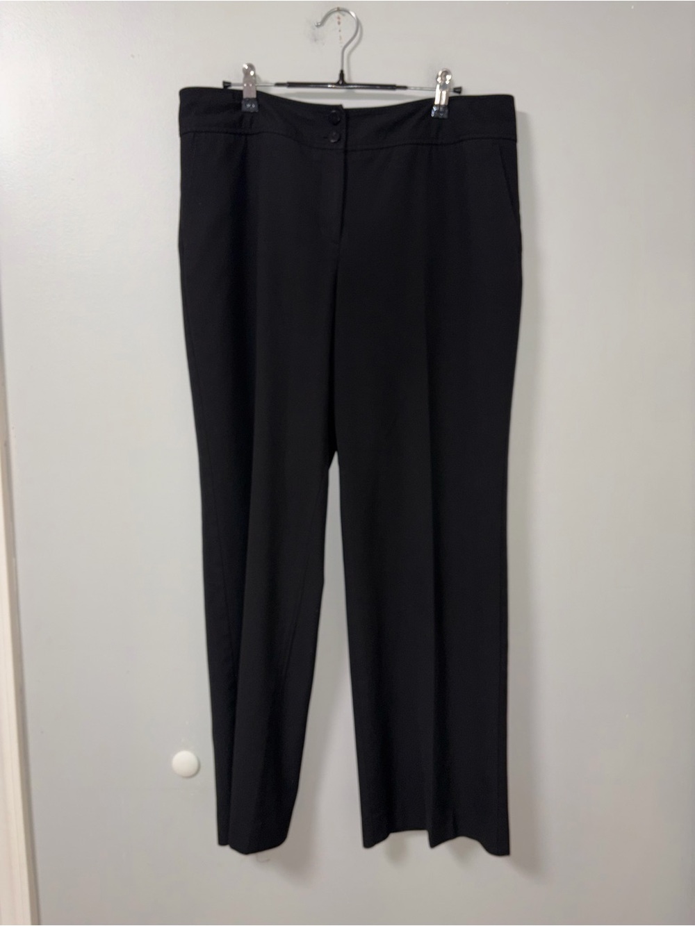 Talbots Black Stretch Trouser Dress Pants 14P Business Office Wear